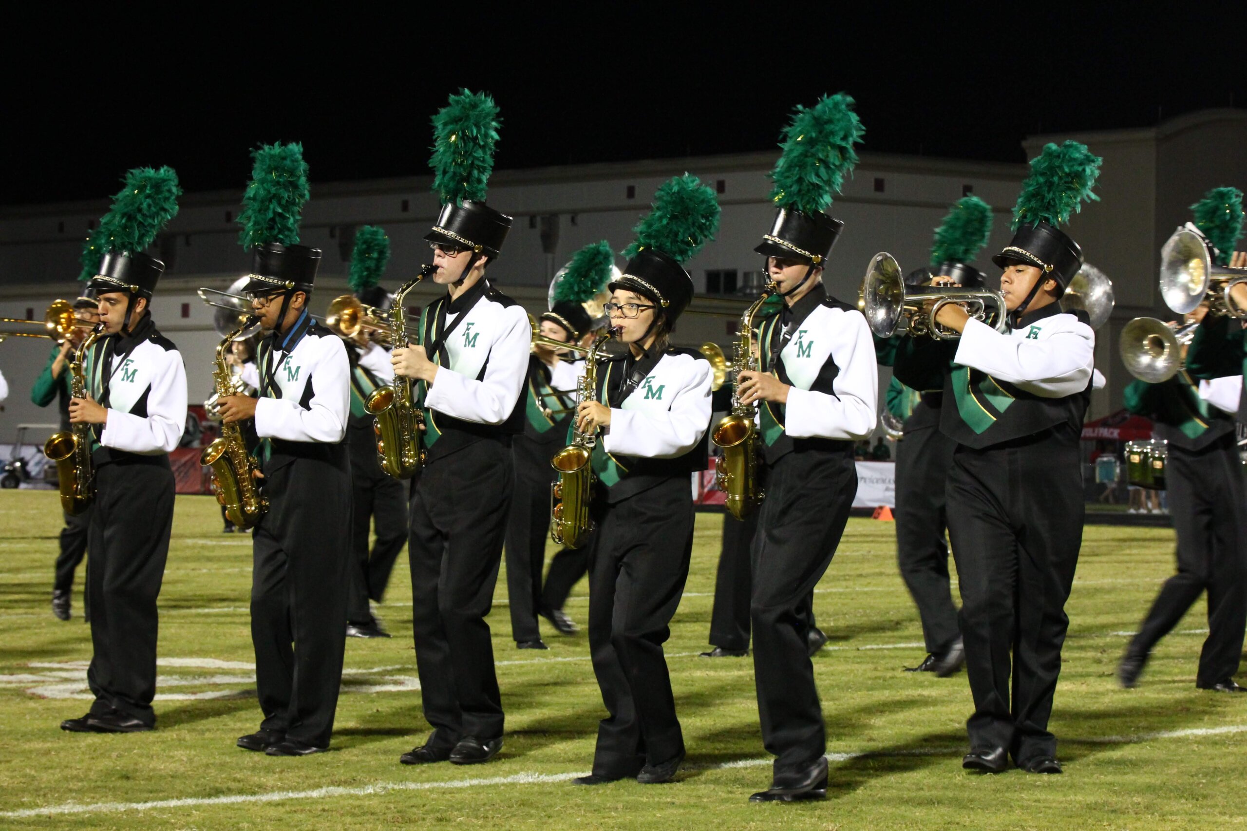 GreenWave Band-Foothball Game-South-00121